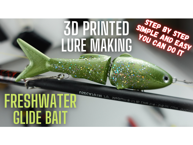 Freshwater Glide Bait Fishing Lure. Fishing lure made with 3d printer. by  3DPrintedAngler - Thingiverse