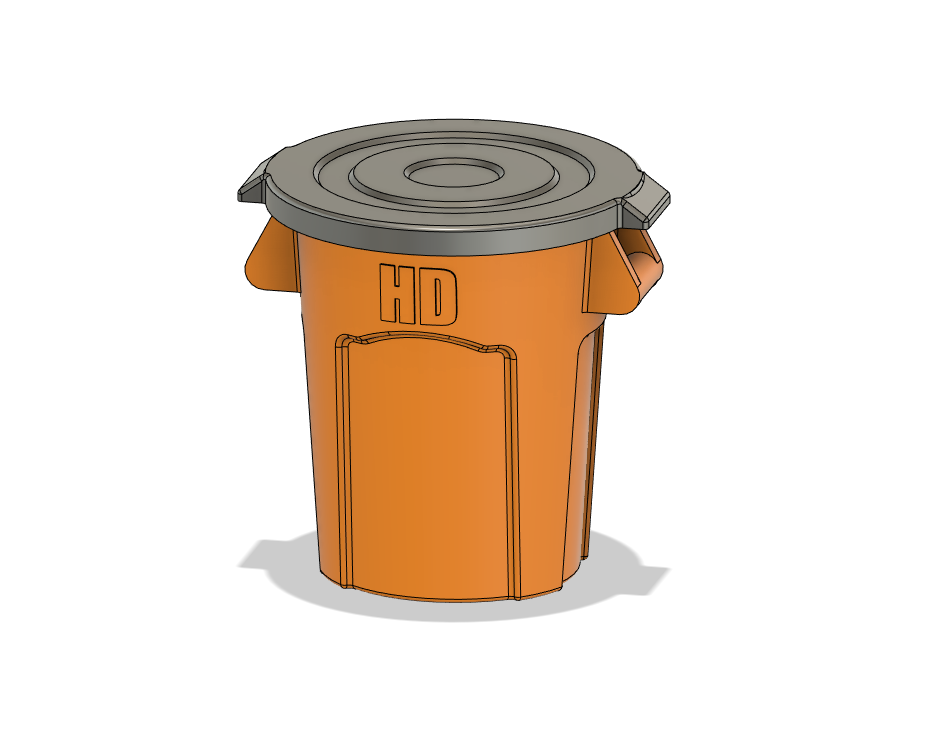 Scale Trash Can