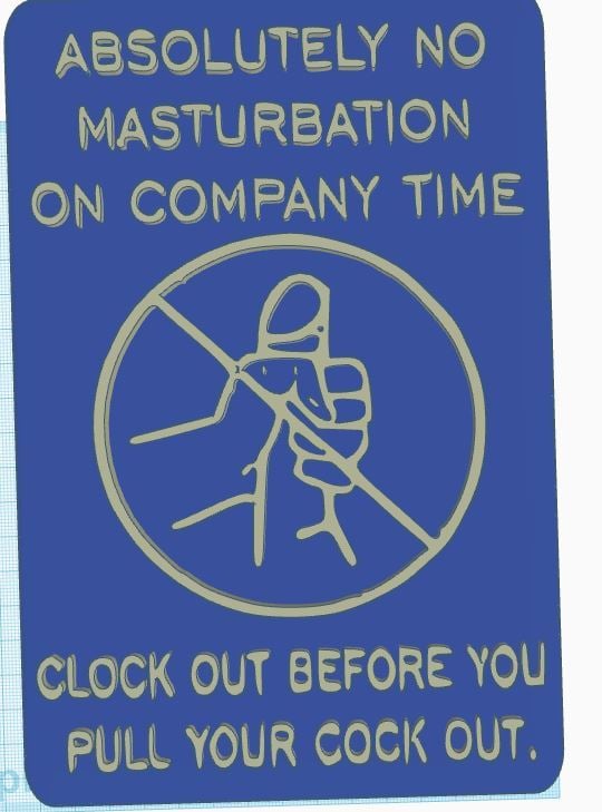 clock out cock out sign