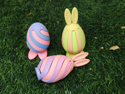 Miniatura 5 do modelo 3D Easter Passthrough Fidget Egg 'updated'