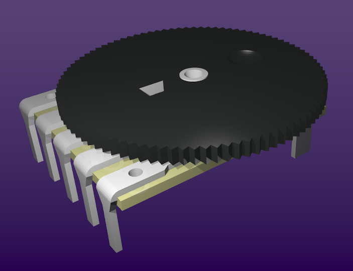 Wheel Potentiometer (audio taper variable resistor)