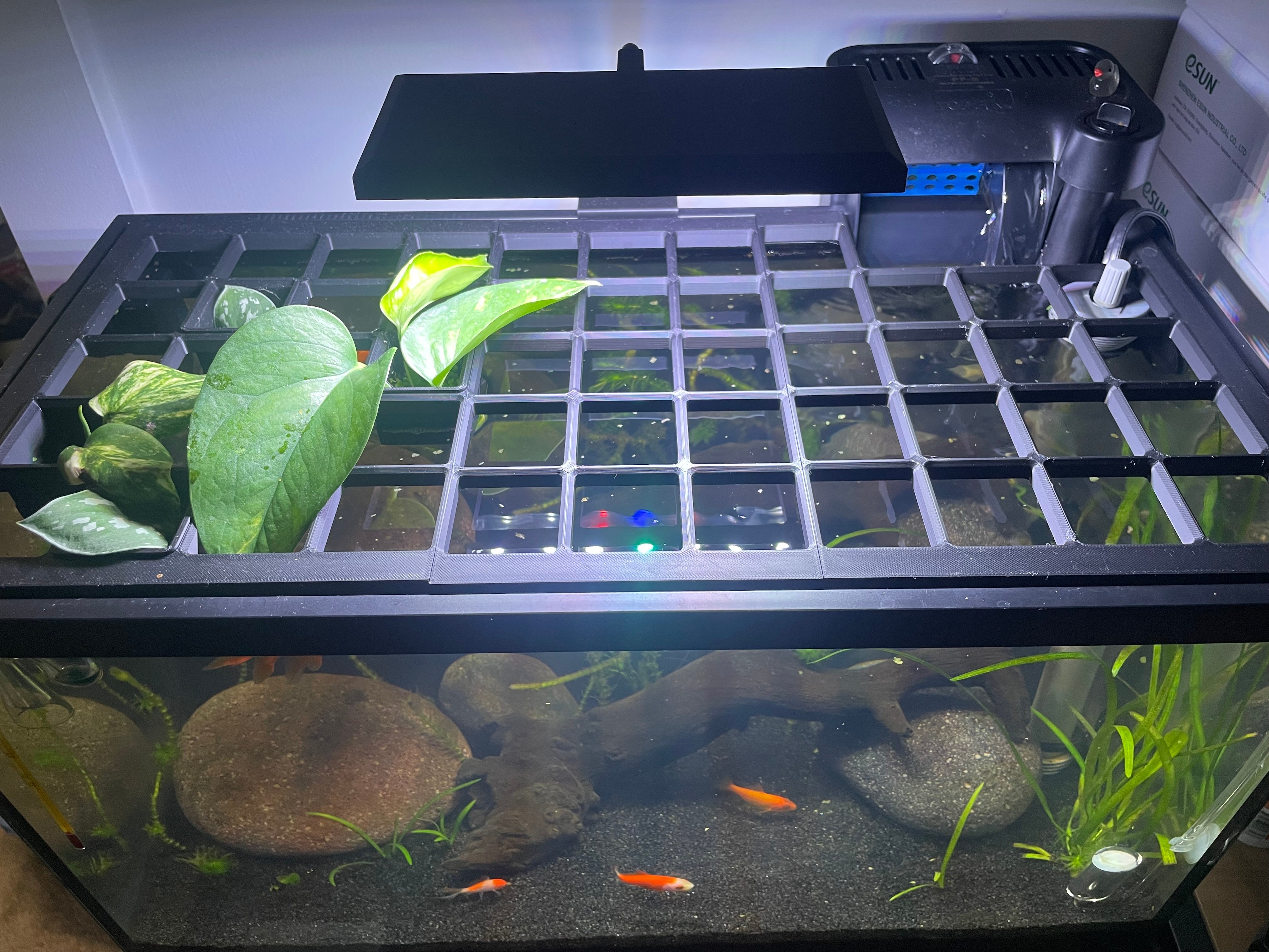GridFINity Lid – Modular Grid System for TopFin 10 Gallon Aquarium