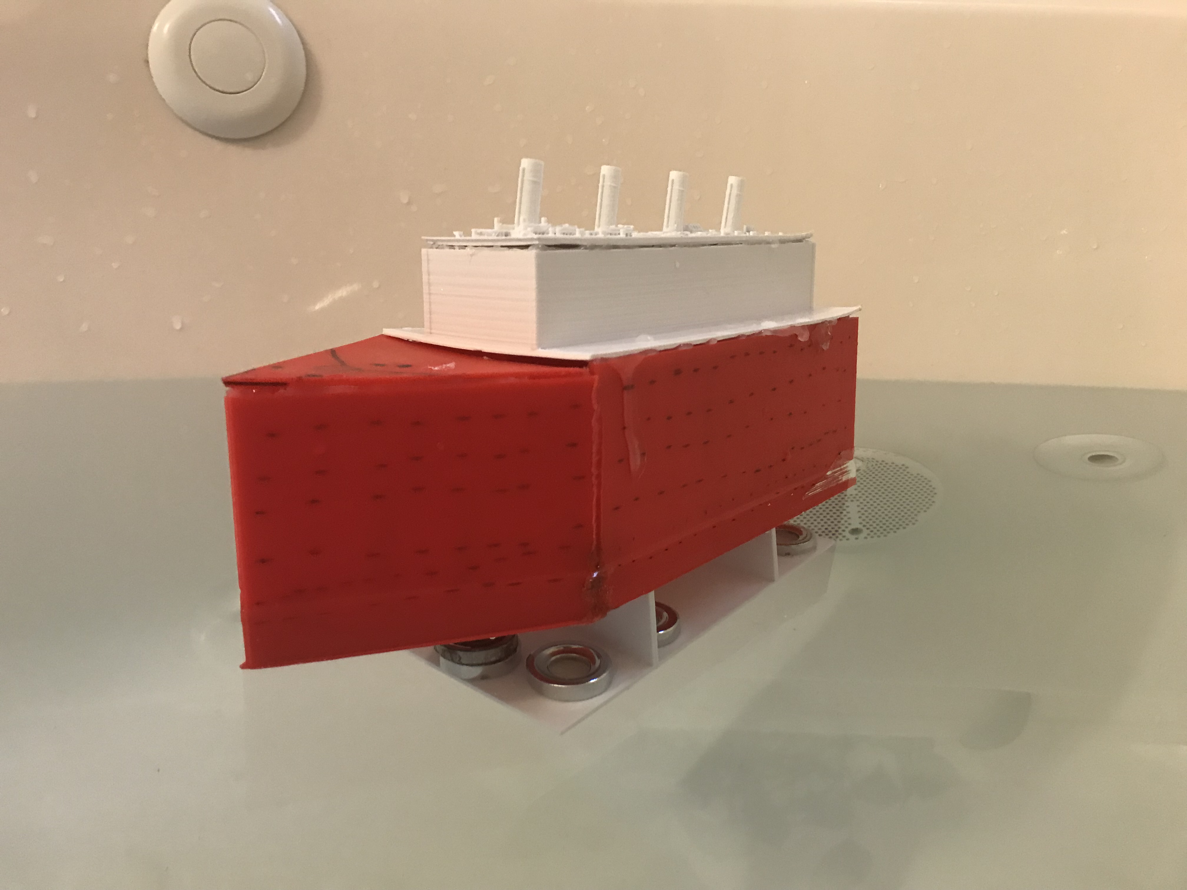 Floating Ship with Bulkheads