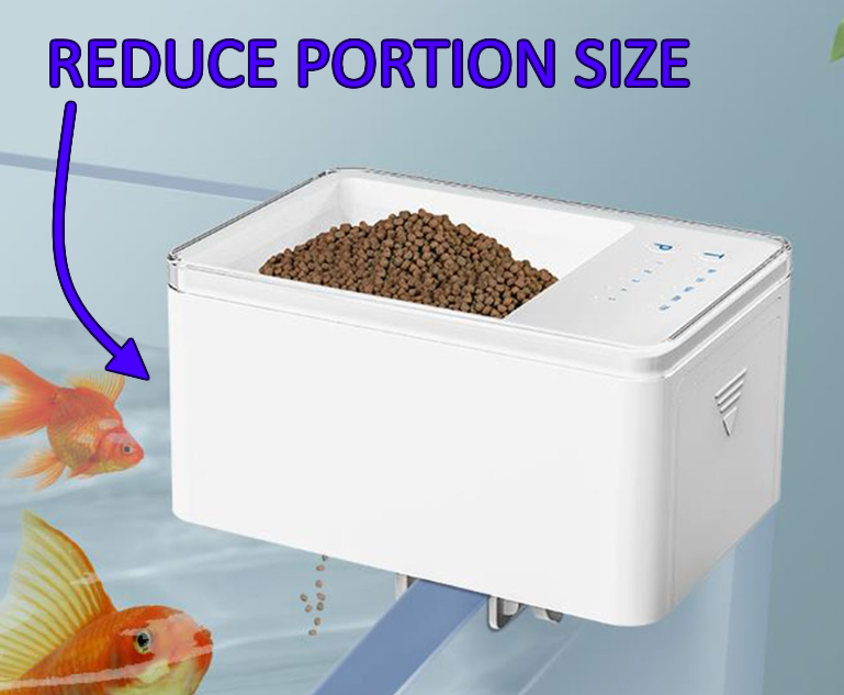 Portion Reducer for Automatic Fish Feeder