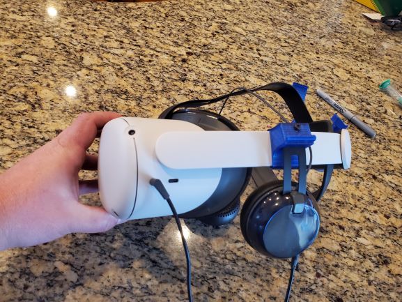 Oculus Quest 2 Elite Strap Skull Candy Head phone mounts