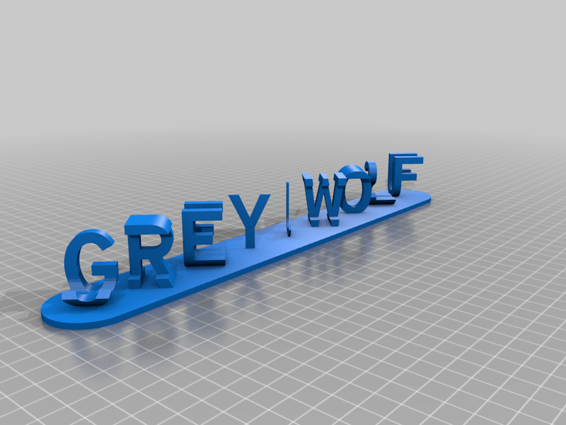 GREY WOLF JIU JITSU Dual Letter Blocks Illusion Customizer