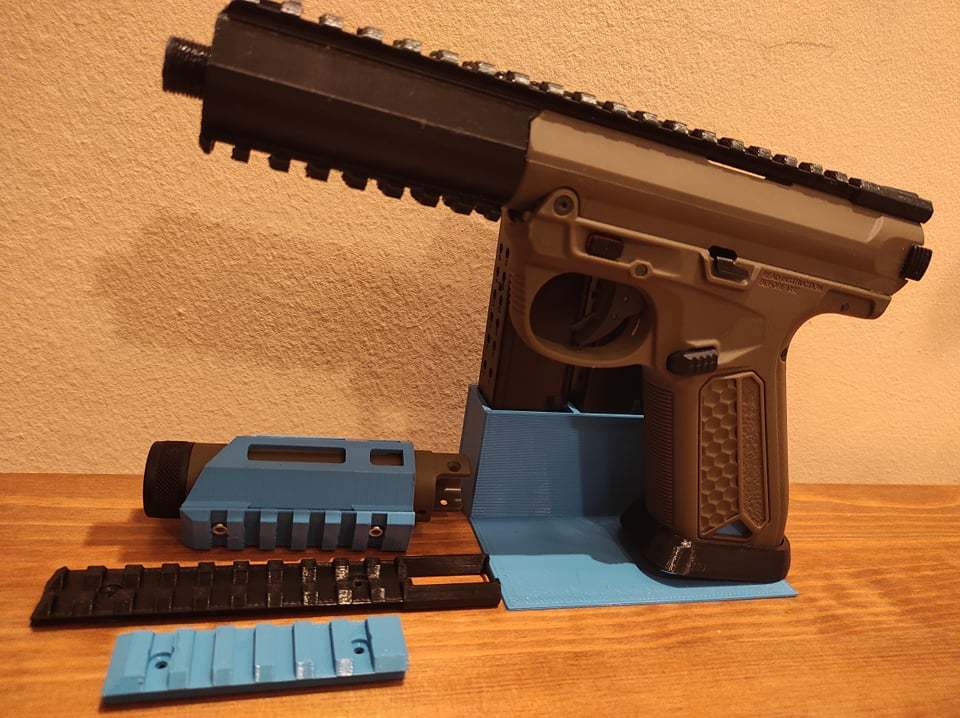 AAP-01 Multiple Things (stand, rails, barrel mods, magwell, etc...)