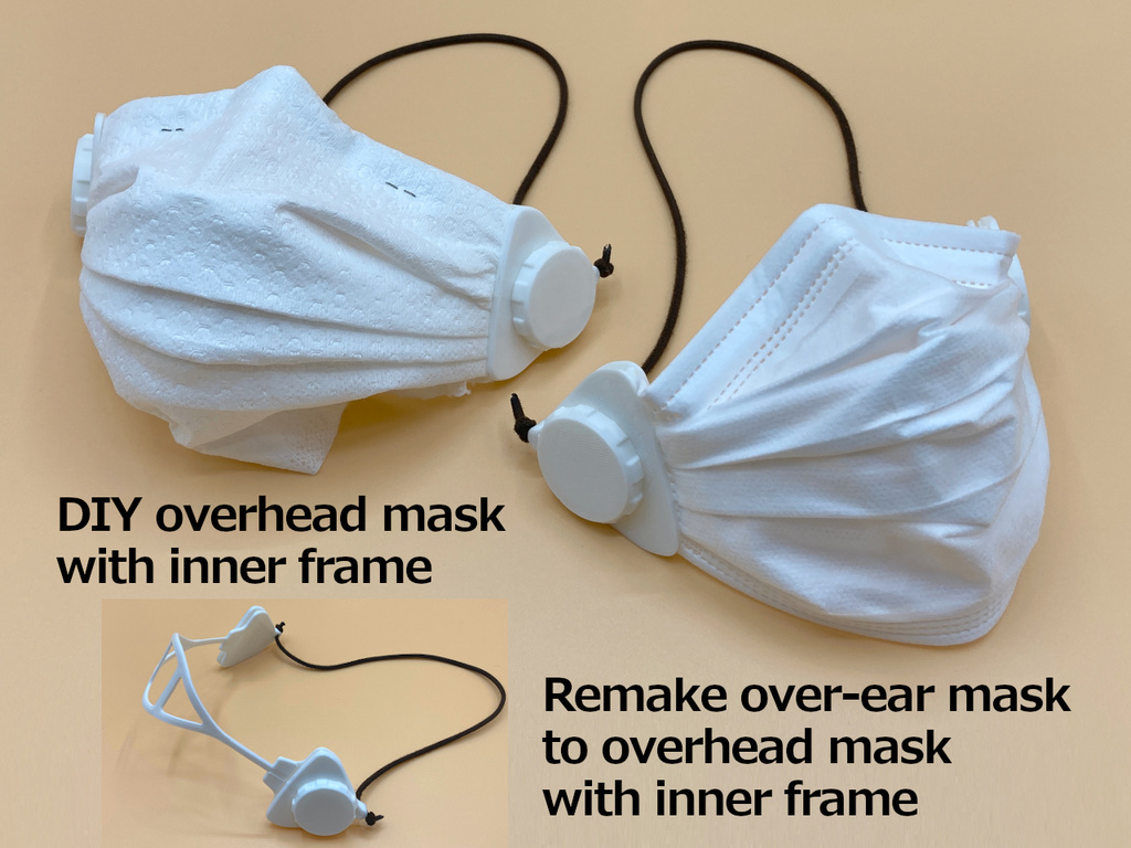 Overhead Mask Clip with Inner Frame