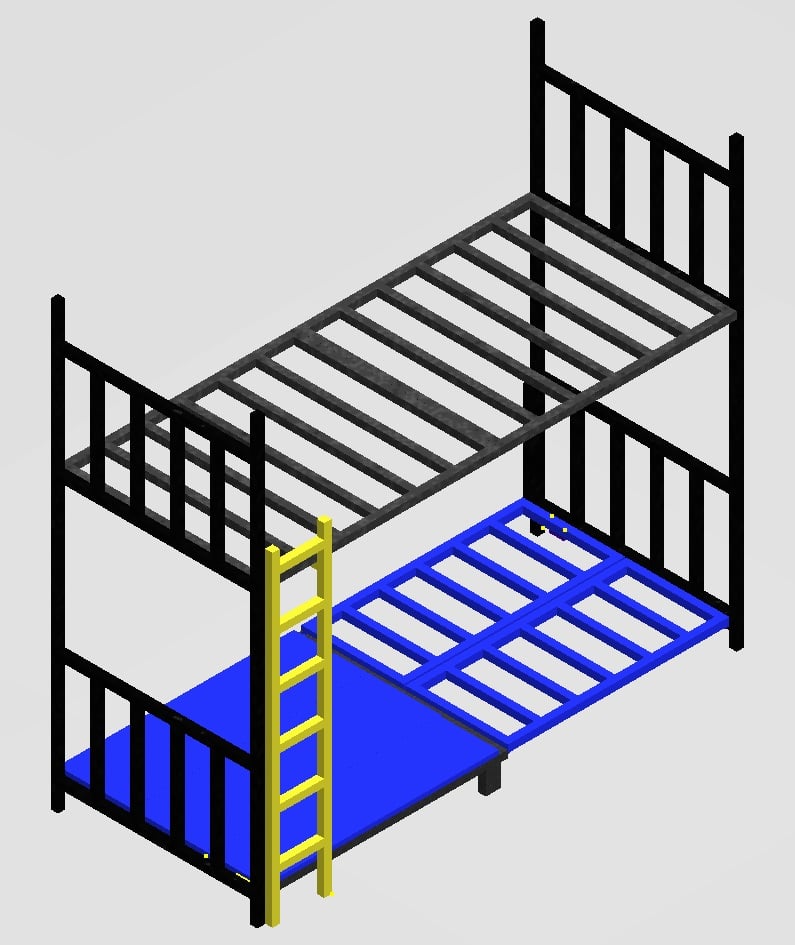 Multi Bunk Bed for Barbie sized dolls