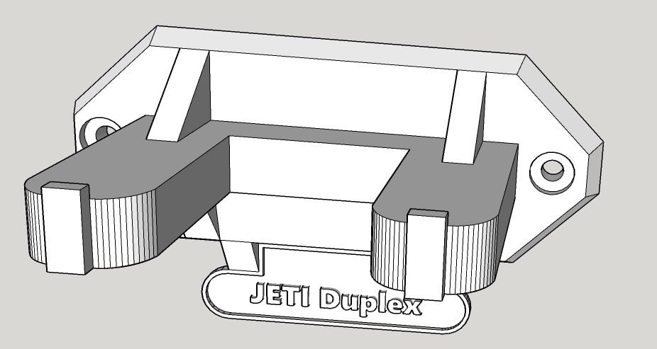 Wall hanger for jeti duplex dc2 transmitters