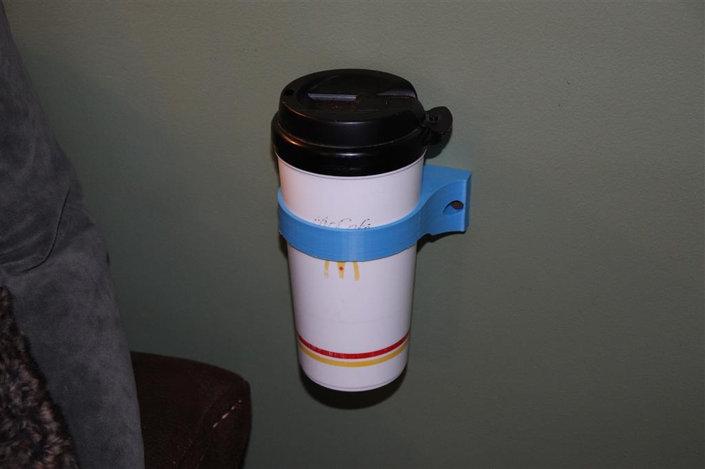Wall mount travel mug Holder