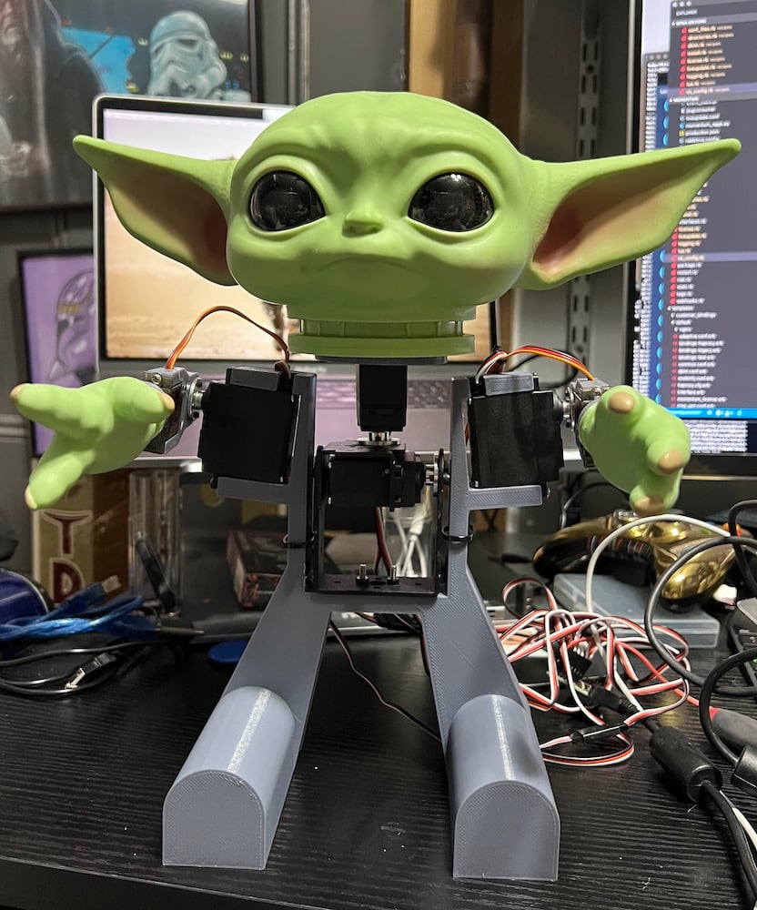 Low Cost Grogu Animatronic