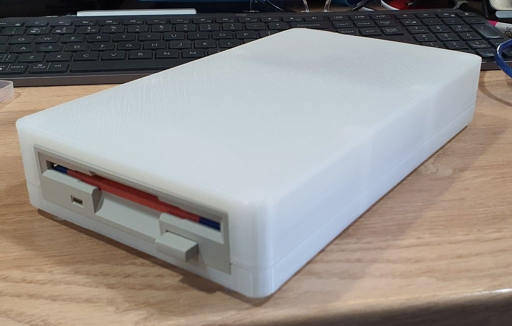 Case for Greaseweazle F7 Lightning Plus and 3.5" floppy drive