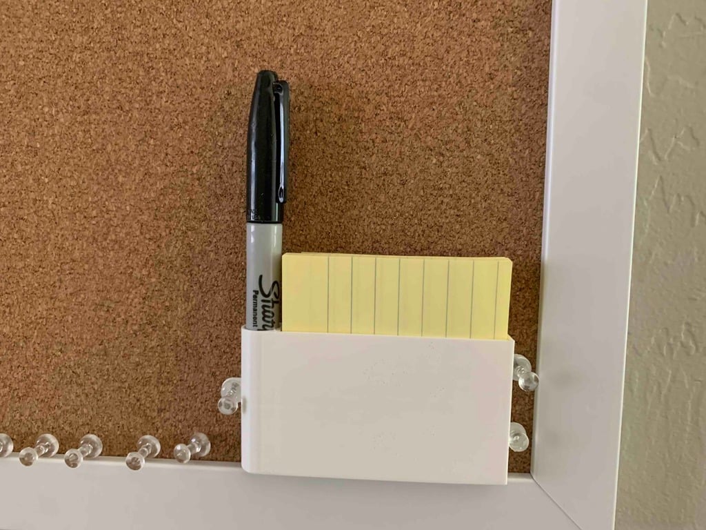 Corkboard Post-it and Sharpie Holder