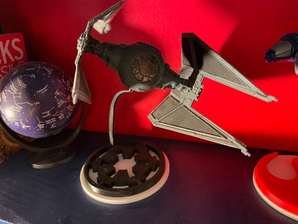 Star Wars Model Ship Stands: Darth Vader TIE, B-Wing, TIE Interceptor