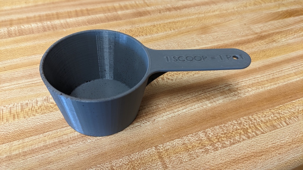 Coffee Scoop  1 scoop =  1 pot = 10 cups