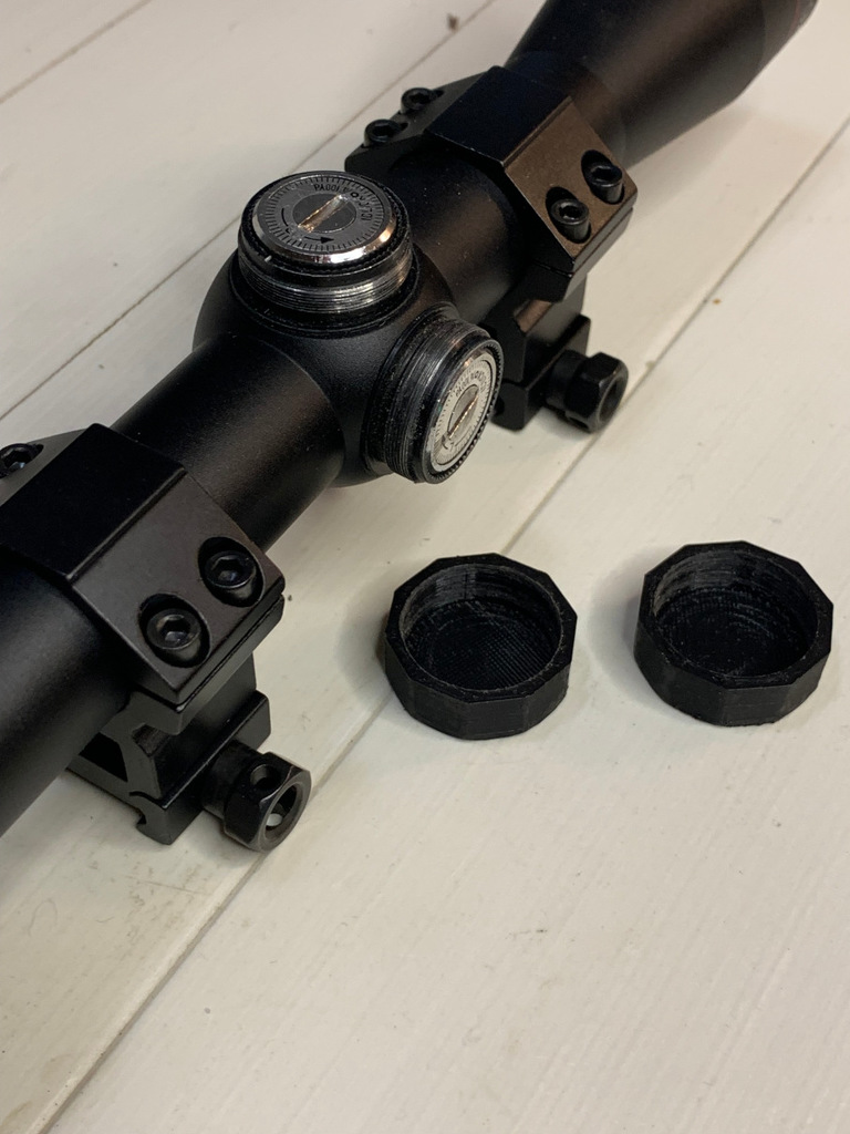Turret caps for rifle scope (23mm)