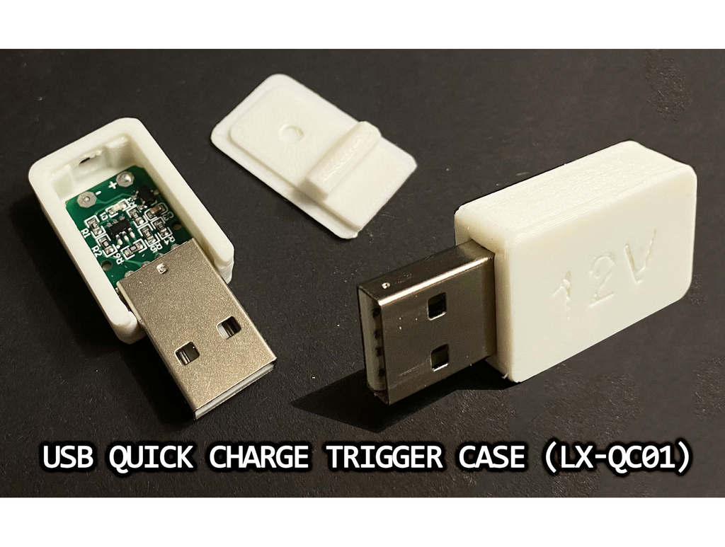 USB quick charge trigger case LX-QC01 / simple QC 2.0/3.0 trigger enclosure