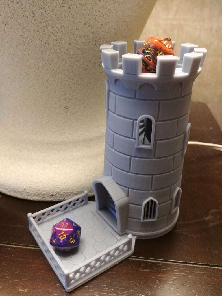 Dice Tower sized for resin printers