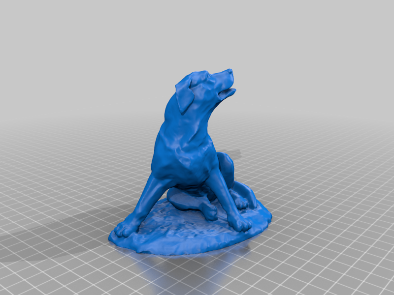Labrador Retriever Statue (Optimized)
