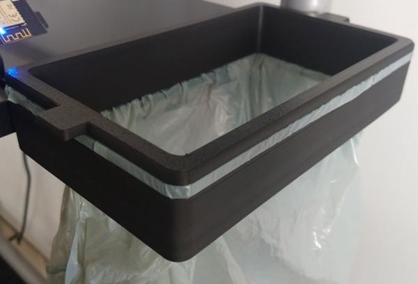 Table trash bag holder