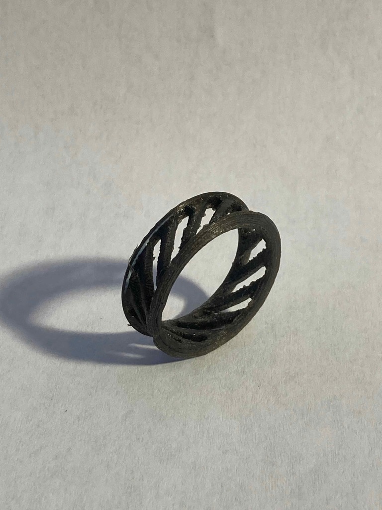 spiral helix ring