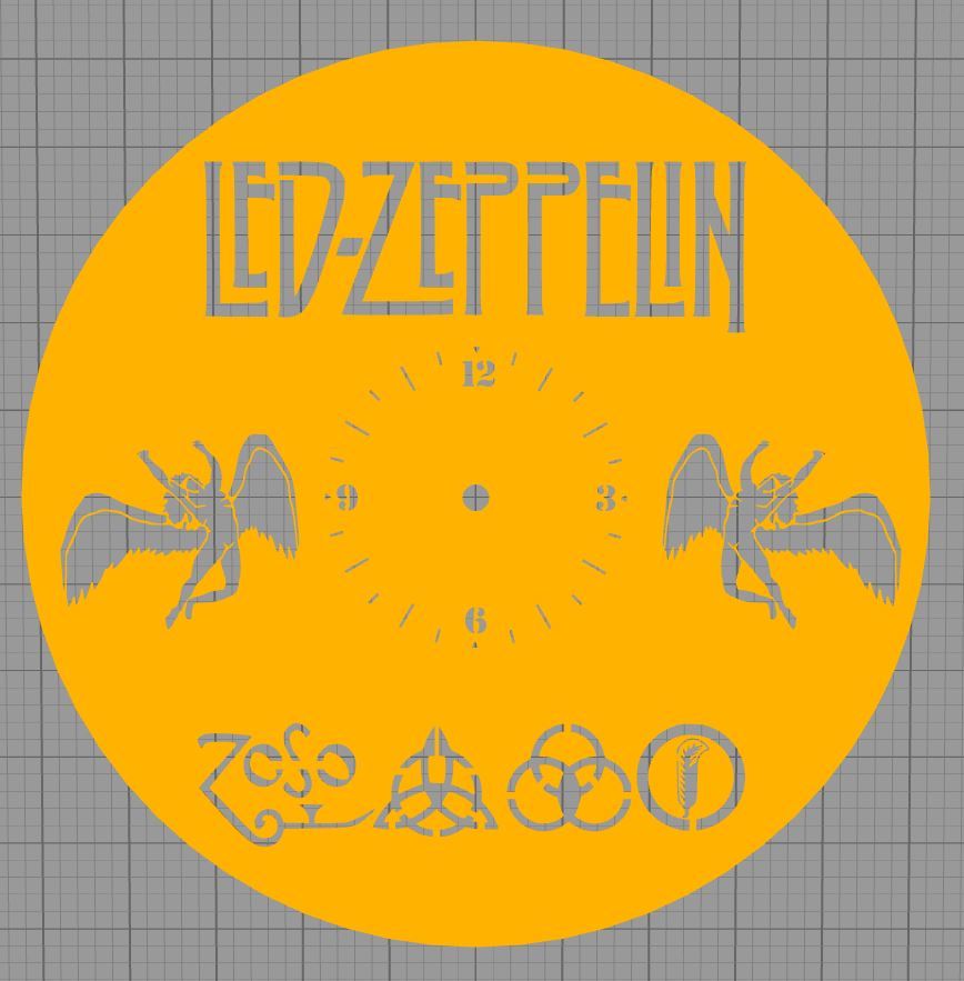 Led Zeppelin clock