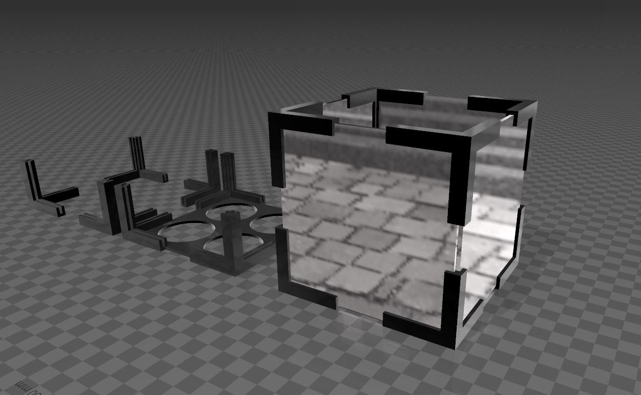 connector clips for 2mm thick mirrors
