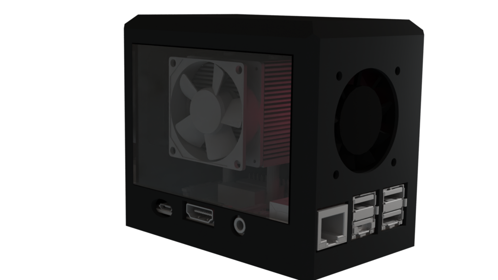 Pi Gaming PC Case for ice tower (Rpi 3, 3B, 3B+)