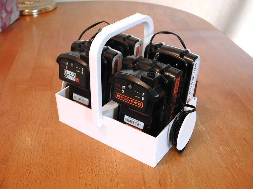 Black and Decker 20v Battery and Charger Caddy