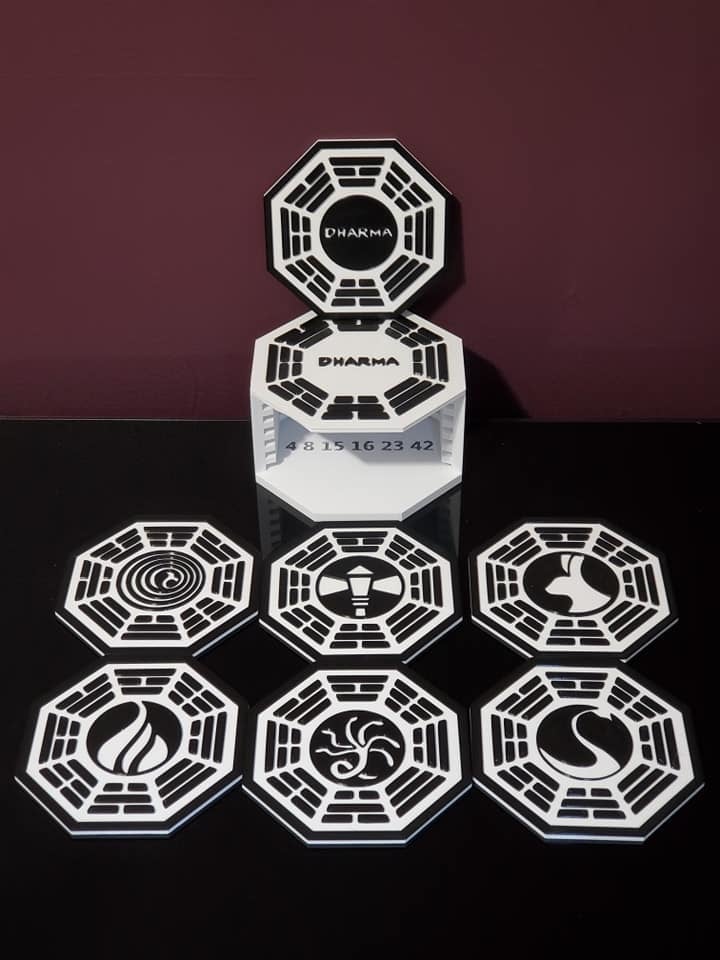 Dharma Initiative (Lost) Coaster Set