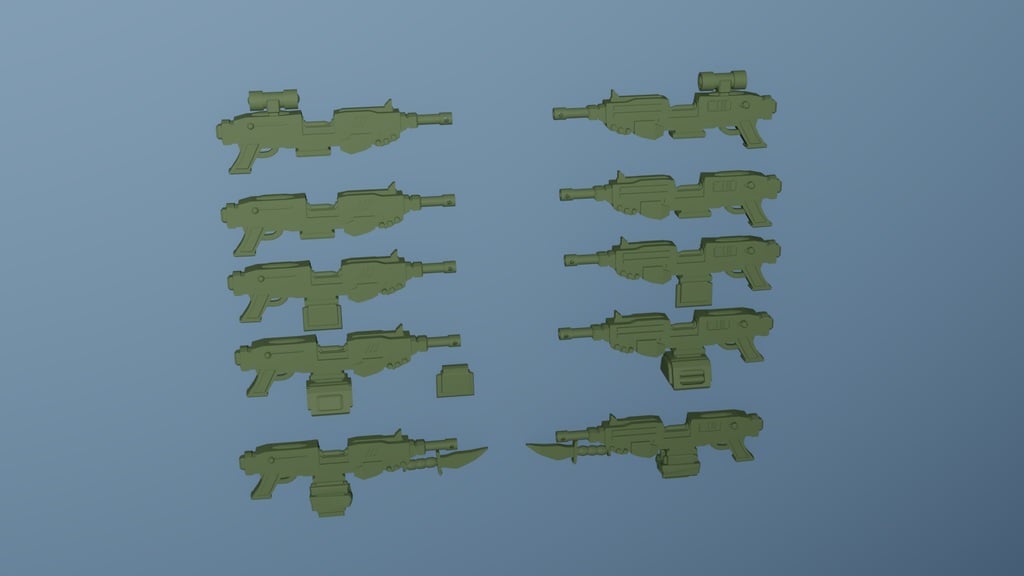 Scifi Assault Rifle Pack miniature