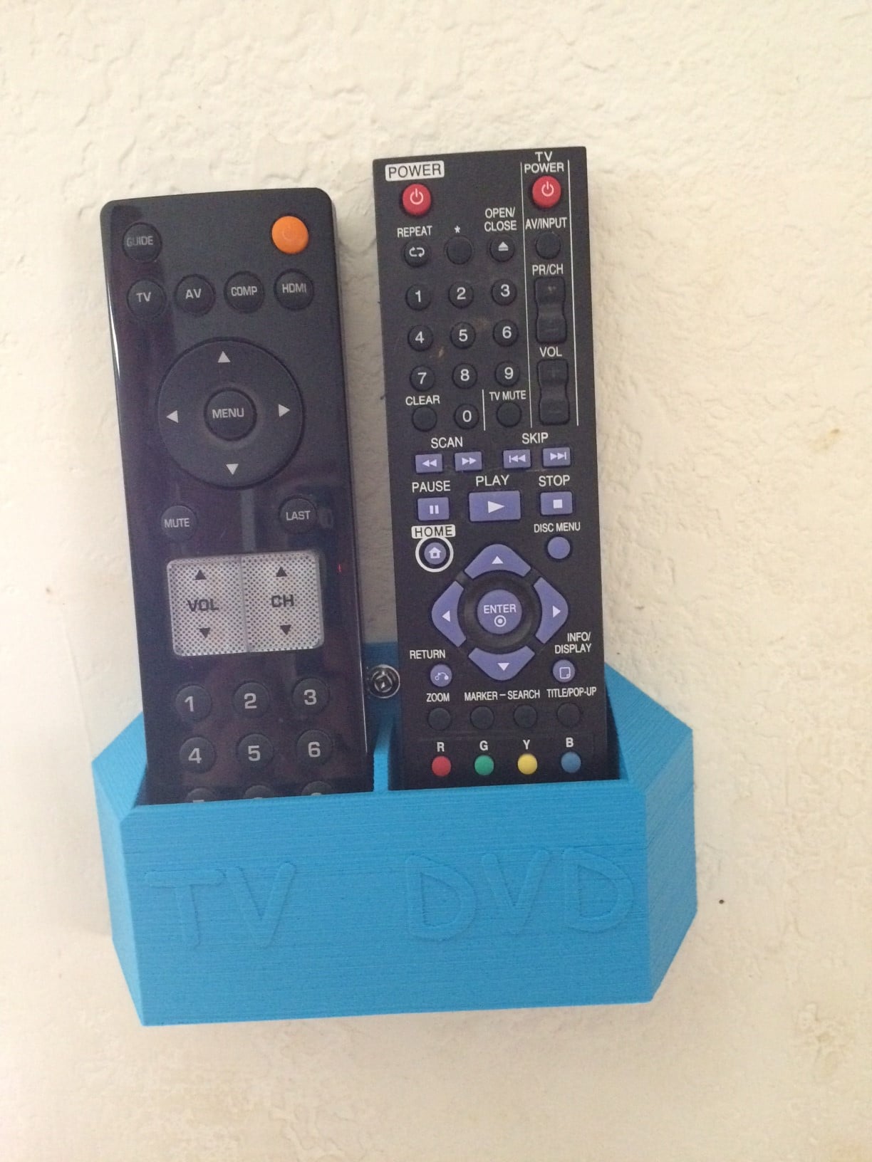 Wall Mounted Remote Control Organizer