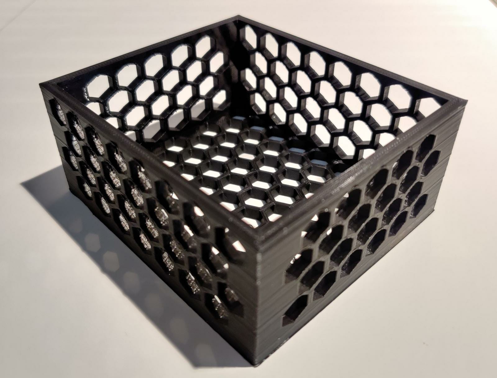 Box with hexagonal holes (Soap Organizer)