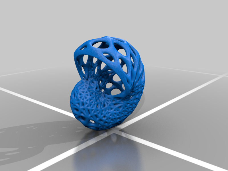Orchid Mount in shell and dodehedron shape