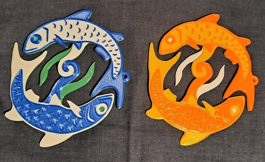 Leaping Fish Medallion with Loop
