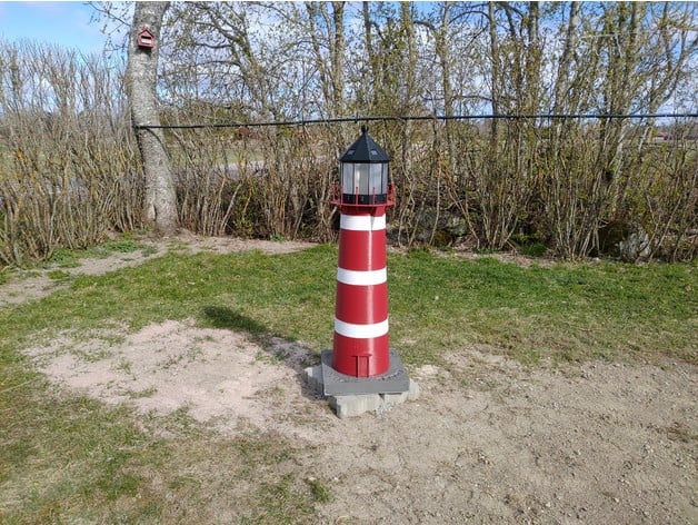 Lighthouse Fyr From Närsholmen In Gotland Sweden