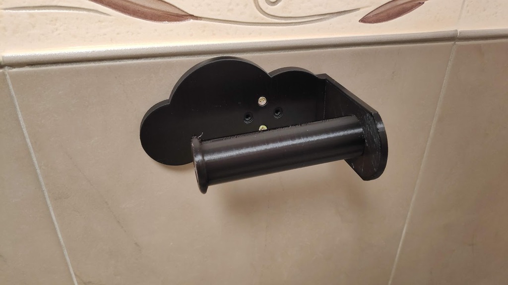 Toilet Paper Holder with Cloud