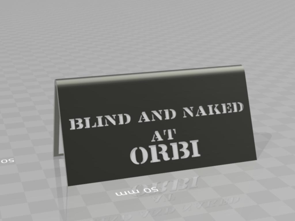 veni vidi vici - blind and naked at orbi-  desktop stand