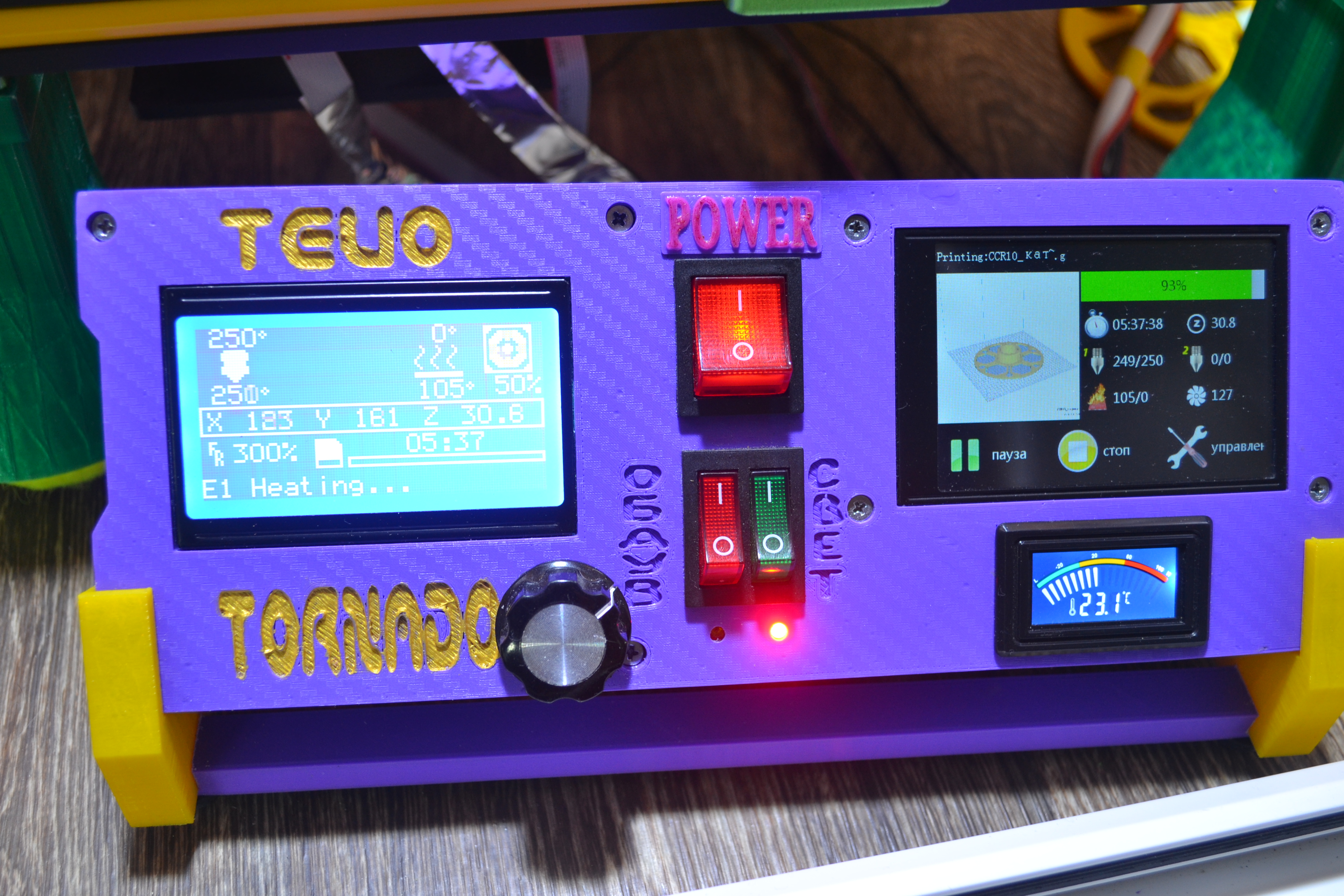 3D printer control panel Tevo Tornado, Flash / Creality CR10, s, Ender3 / Prusa Mk3