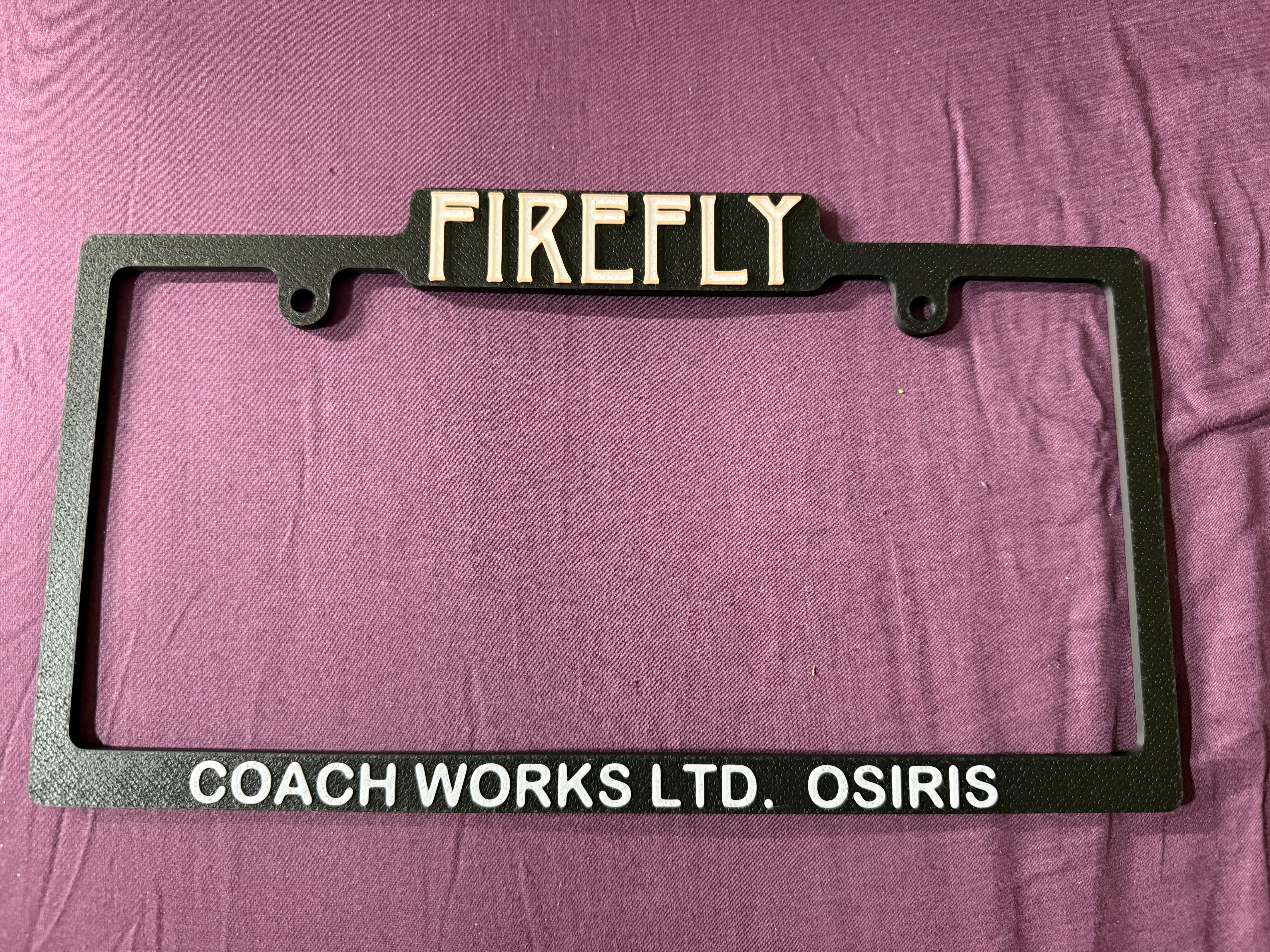Firefly License Plate Frame (One Piece)