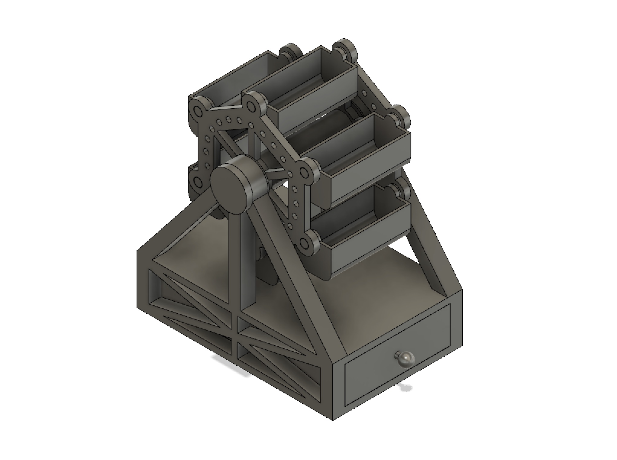 Ferris Wheel Organizer with a  drawer #DesktopFusion