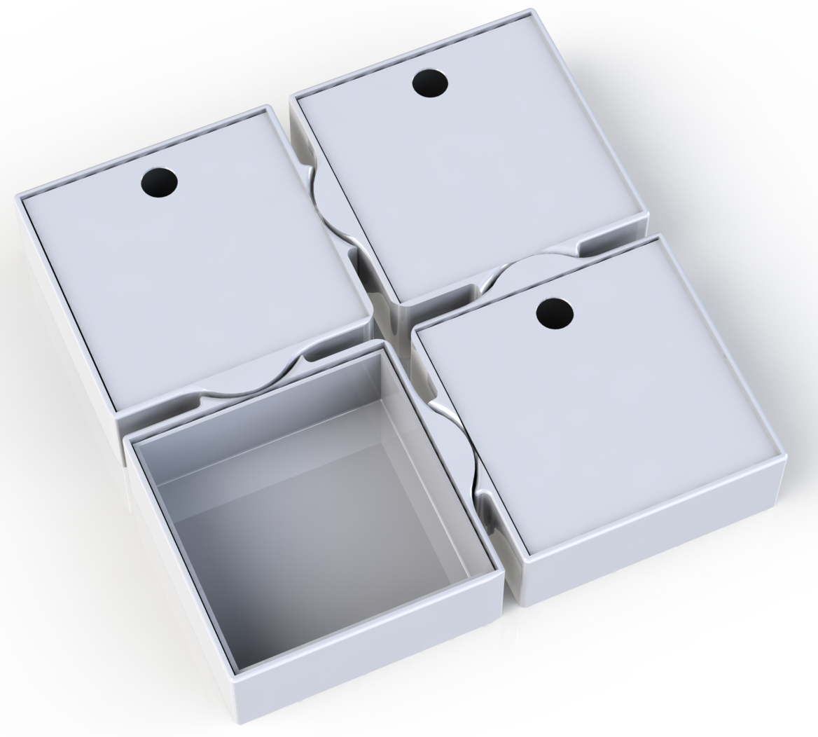 Four Way Puzzle Storage Box