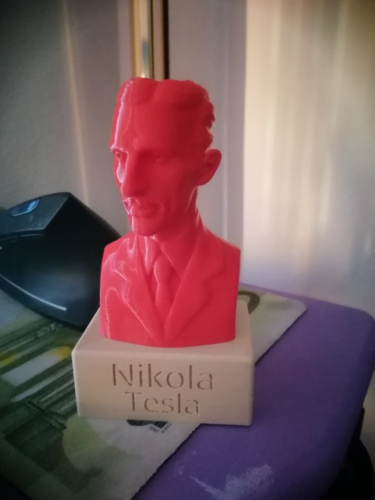 Base for a bust of Nikola Tesla