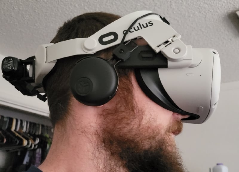 Oculus Quest 2 Halo Strap Headphone Mod (Now More Adjustable)