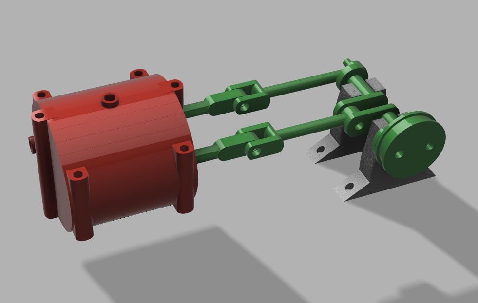 Air Powered Steam Engine