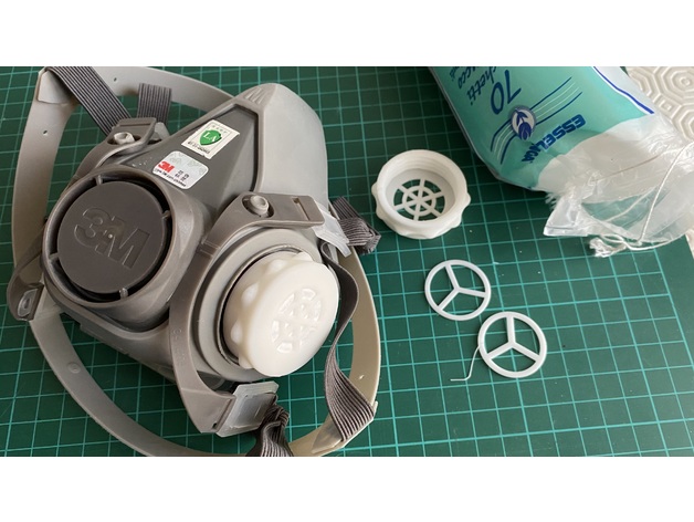 Custom Filter Respirator Mask 3m 6000 6200 By Turingcomplete
