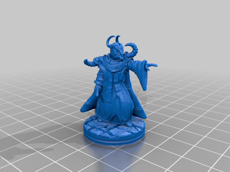 28mm Dragon Priest or Cultist for D&D, Frostgrave, etc
