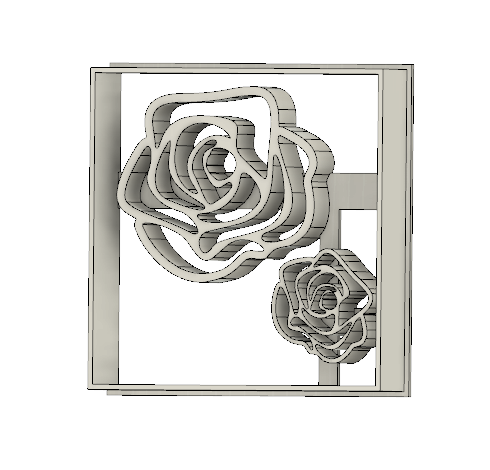 Roses cookie cutter