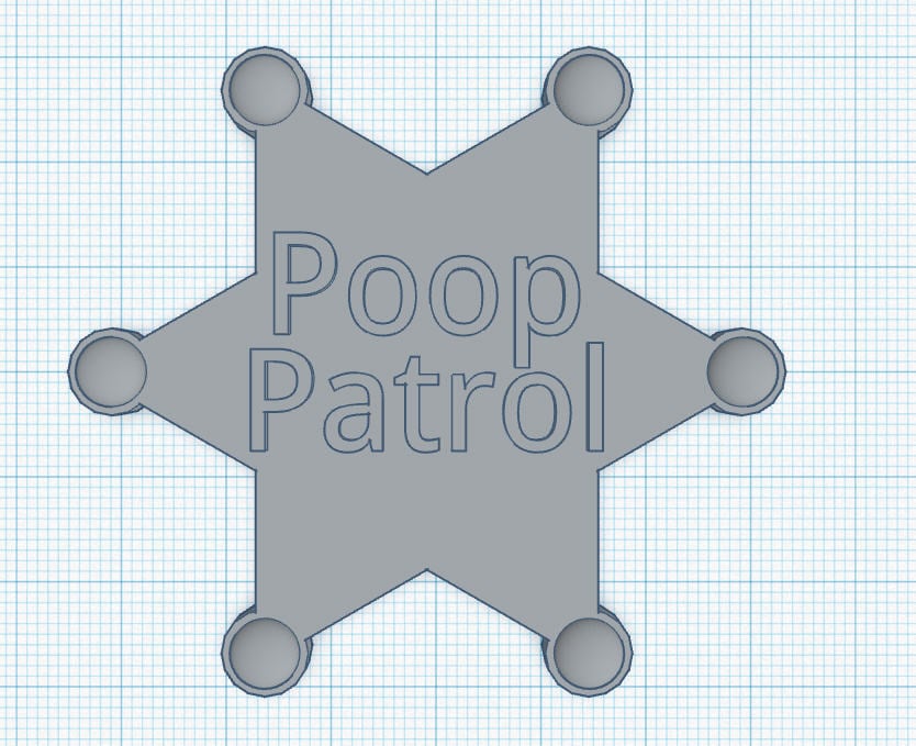Poop Patrol Badge